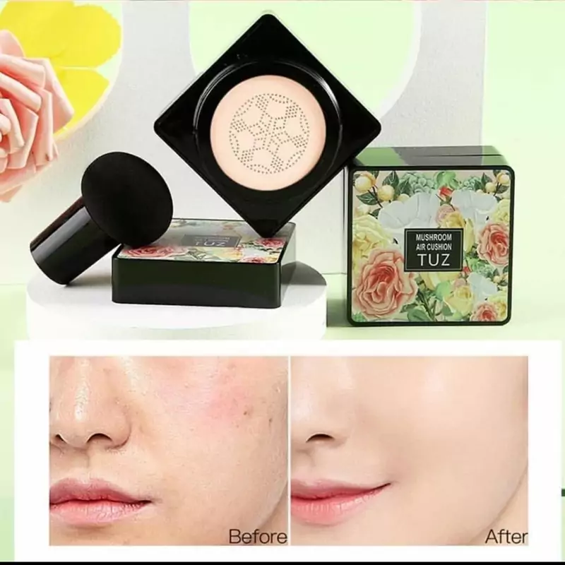 کوشن گیاهی توز Tuz شماره 2 پنکک مایع شماره طبیعی دو قابل استفاده به عنوان کرم پودر