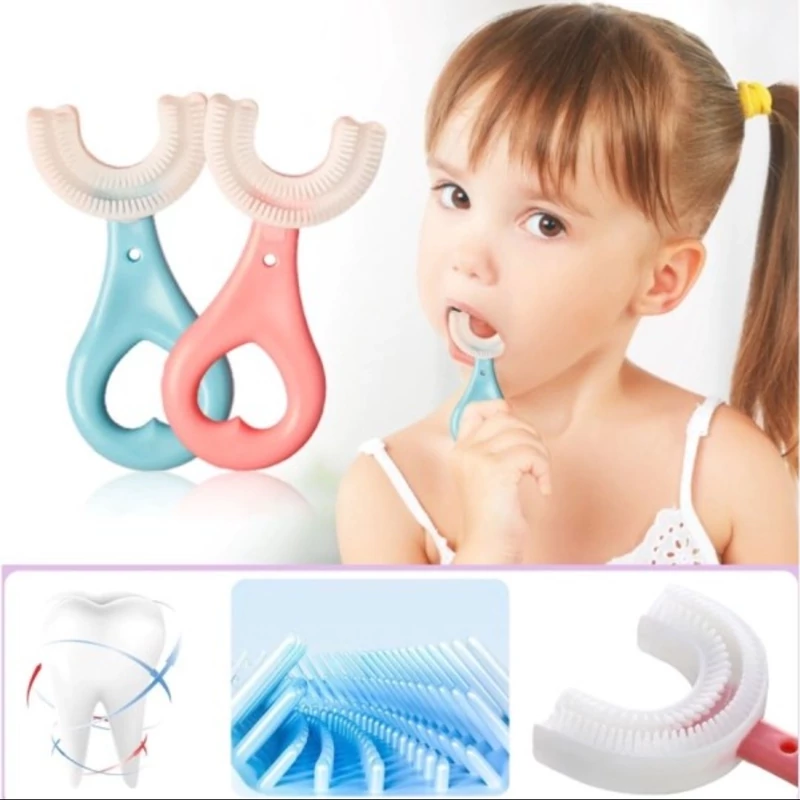 مسواک کودک سیلیکونی 360 درجه  دو تا شیش سال