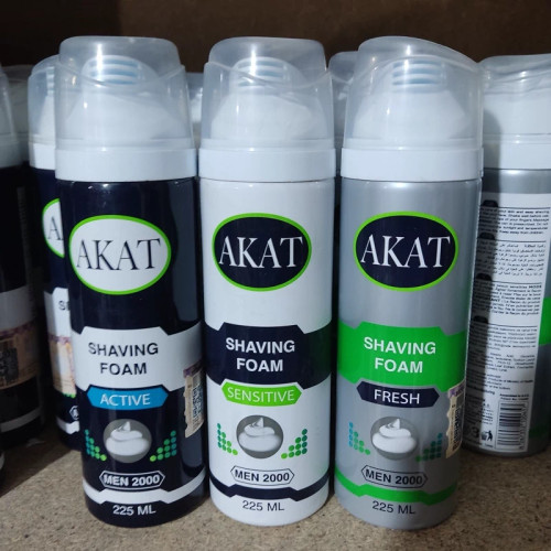 فوم اصلاح مردانه 225 میل AKAT کف اصلاح آکات