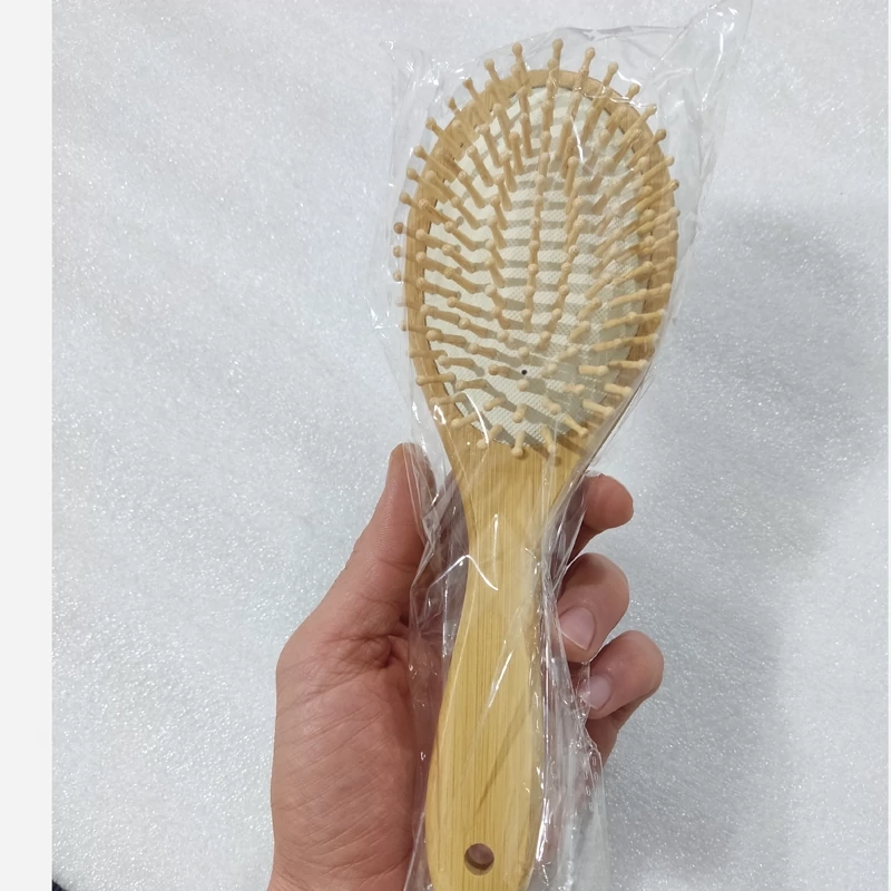 برس چوبی بزرگ بیضی (برس چوب بامبو )