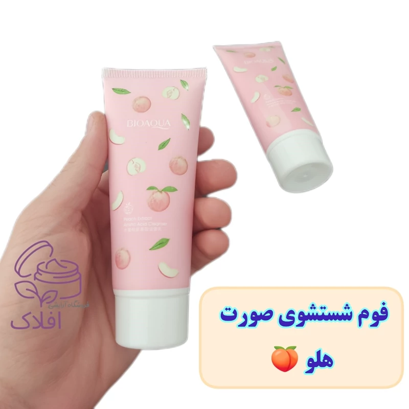 فوم ژله ای هلو شستشو هلو و آمینو اسید   (فوم هلو)