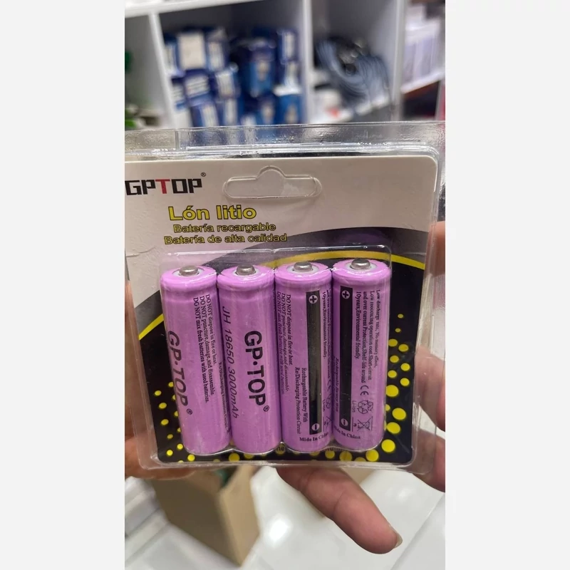 پک چهار عددی باطری شارژی 3000 میلی آمپر 3000mAh جنس مرغوب و بسیار با کیفیت