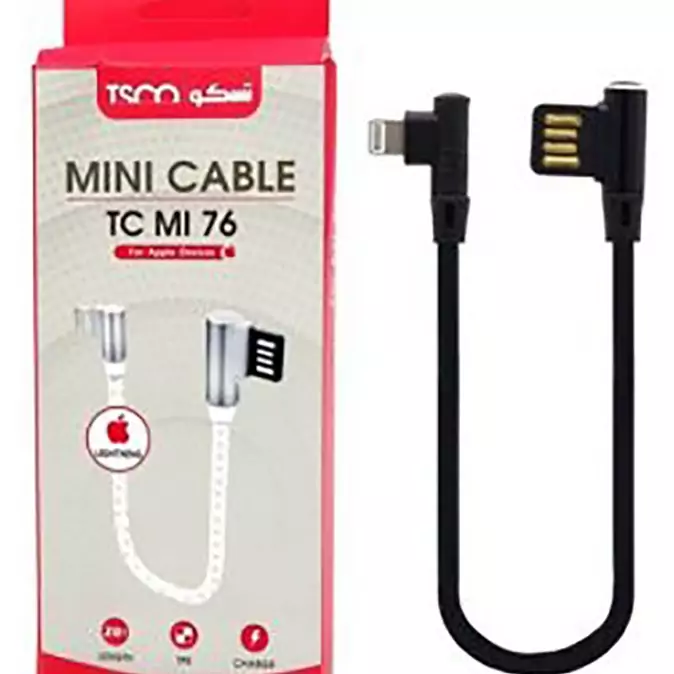 کابل مینی آیفونی TSCO TC MI 76 20cm دو سر L کدez8