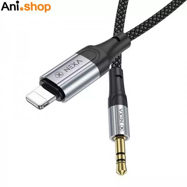 کابل آیفون به جک 3.5 میلی متری (Lightning To Aux) نکسا (NEXA) طول 1 متر مدل LX3