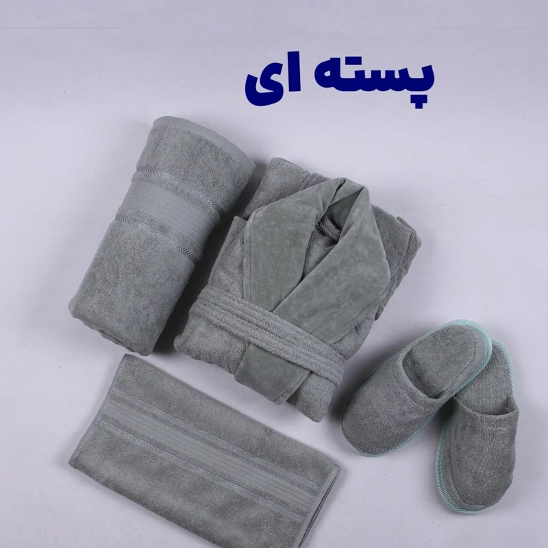حوله نیم ست بامبو آنیل طرح لوکس مدل : mana13nhr