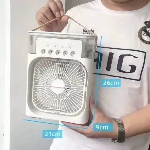 کولر آبی برقی رو میزی قابل حمل مینی مه پاش برقی بخور سرد رومیزی mini cooling fan مدل : mana13cakh
