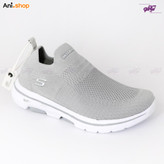 کفش اسکیچرز مدل Knit طبی رنگ طوسی روشن سایز 37 (پس کرایه)