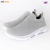 کفش اسکیچرز مدل Knit طبی رنگ طوسی روشن سایز 40 (پس کرایه)