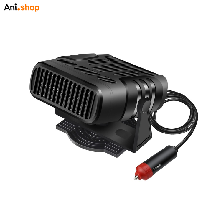 بخاری برقی خودرو و فن هیتر فندکی 2 حالته پنکه و بخاری 120وات (پس کرایه)