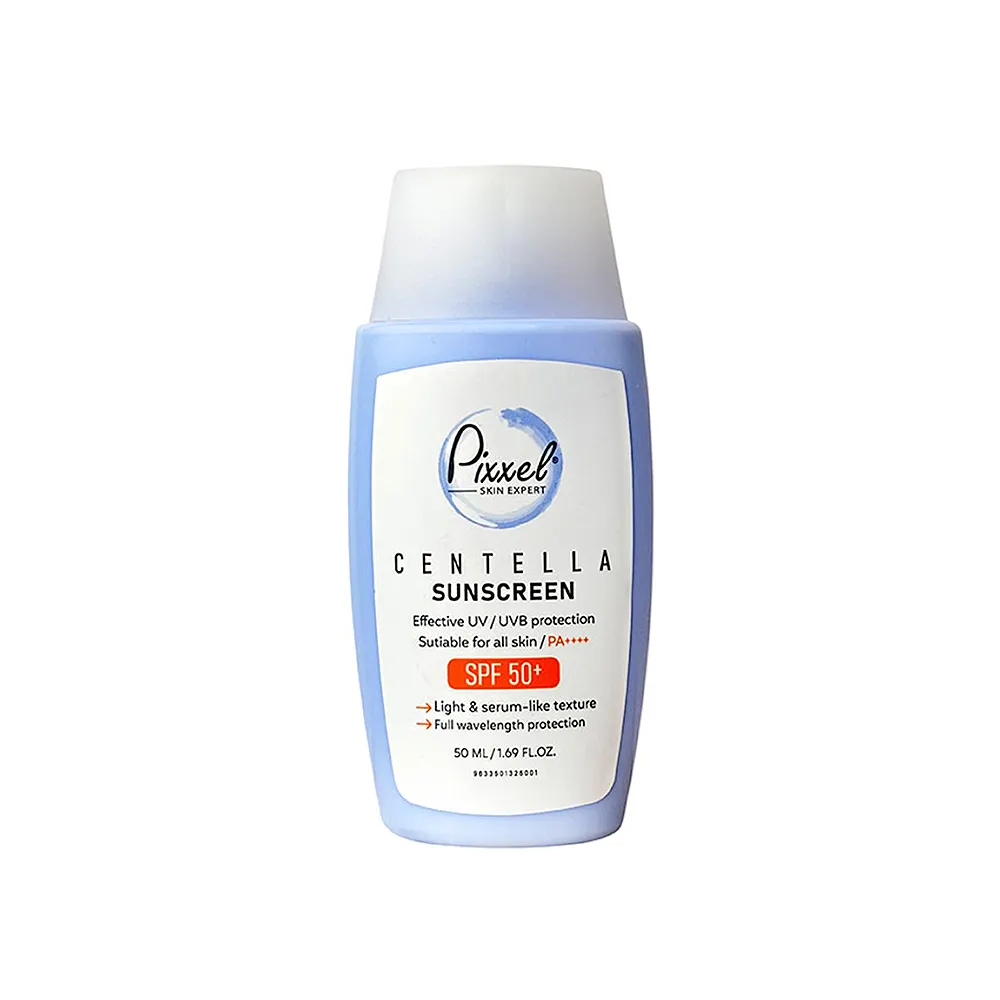کرم ضد آفتاب بی رنگ پیکسل مدل Centella مناسب انواع پوست حجم 50 میلی لیتر (پس کرایه)