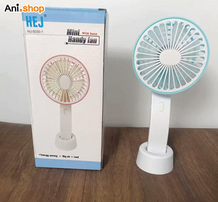 پنکه دستی همراه شارژری با حجم باد بالا HEJ (پس کرایه)