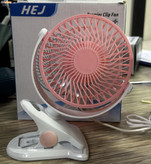 پنکه گیره ای چهار پر USB سری جدید مدل سفید و صورتی HJ-5059-4 (پس کرایه)