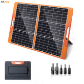 پنل خورشیدی 60W وات قابل حمل تاشو با خروجی 12 ولت USB و تایپ C (پس کرایه)