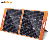 پنل خورشیدی 60W وات قابل حمل تاشو با خروجی 12 ولت USB و تایپ C (پس کرایه)