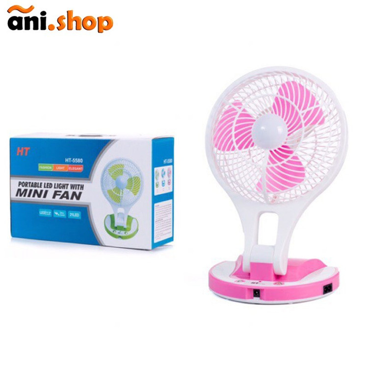 چراغ مطالعه پنکه ای شارژی مدل HT-5580