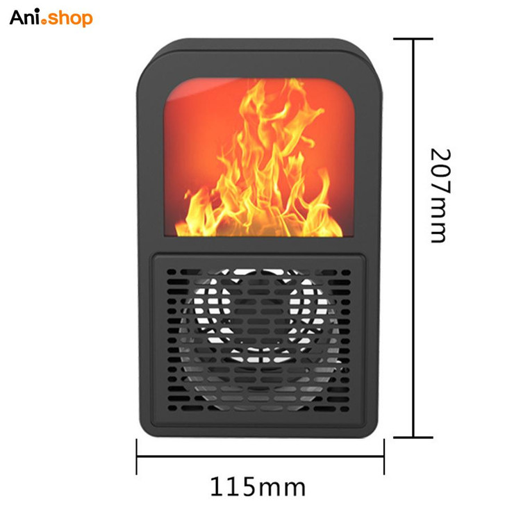 بخاری برقی طرح شومینه مدل 3D flame (پس کرایه)