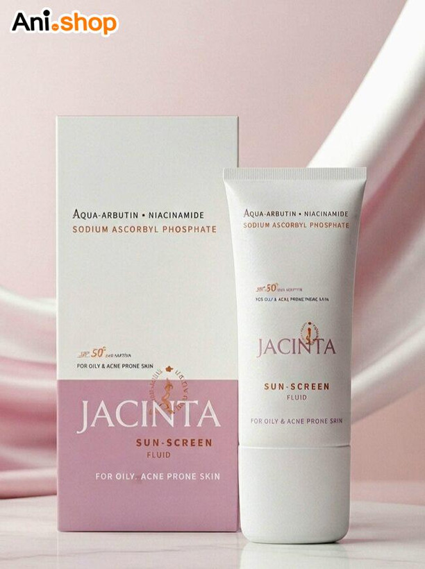 فلوئید ضد آفتاب ضد لک SPF50 پوست چرب ژاکینتا (پس کرایه)