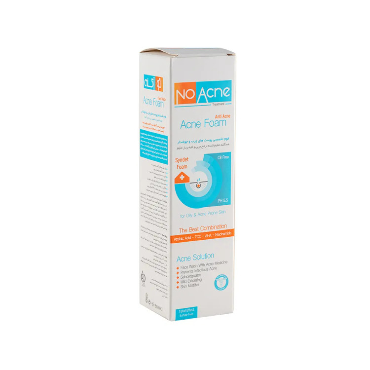فوم شستشو تخصصی نو آکنه مدل Acne Solution مناسب پوست چرب و جوش دار حجم 150 میلی لیتر