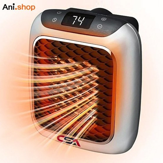 فن هیتر و بخاری برقی فن دار وارداتی مدل CSA 800W کنترل دار صفحه لمسی